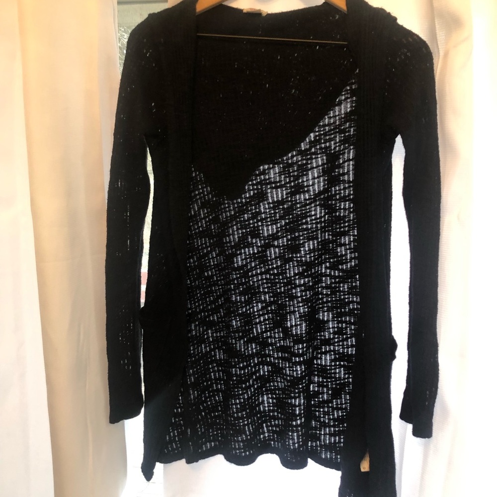 Hooded cardigan